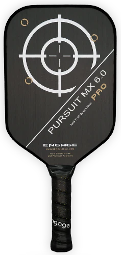 Engage Pursuit Pro MX 6.0 Raw T700 Carbon Fiber Elongated Pickleball Paddle