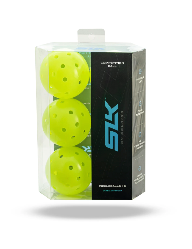 Selkirk SLK Competition Outdoor Pickleballs - 6 Pack